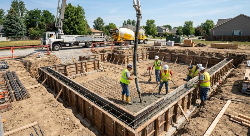 Poured Foundation Installation in Fort Worth, TX
