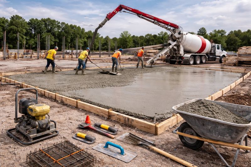 Commercial Slab Construction in Manassas, VA