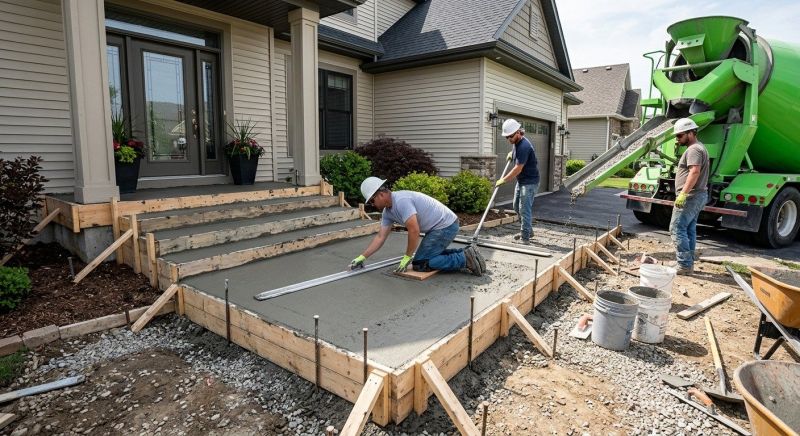 Concrete Porch Construction in Salt Lake City, UT