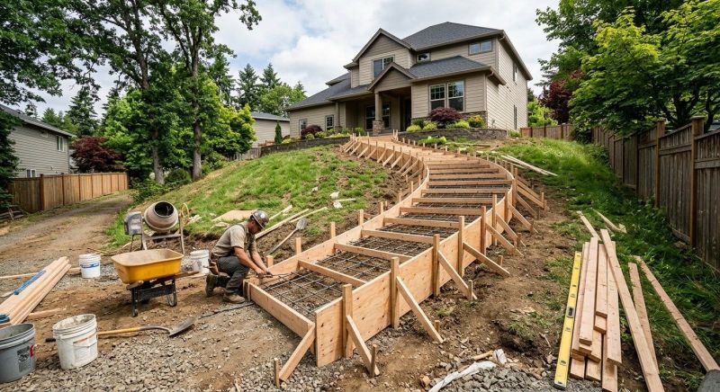 Concrete Stairway Installation in Denver, CO