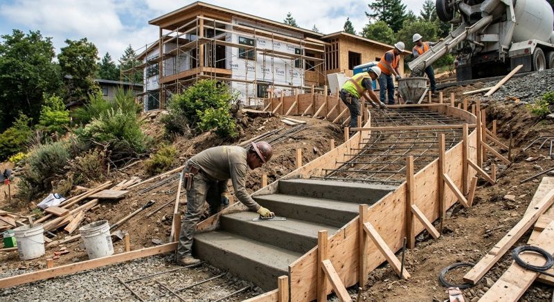 Concrete Stairway Installation in Fort Collins, CO