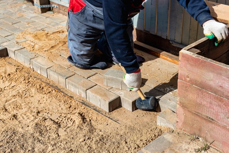 Patio Brick Installation in Burlington, VT