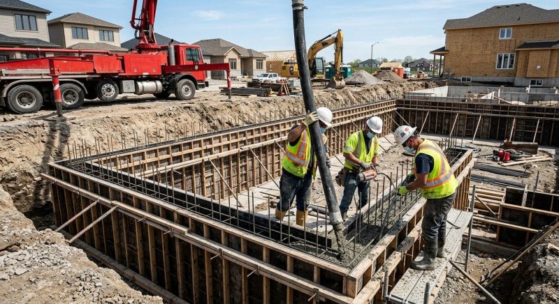 Poured Foundation Installation in Fort Wayne, IN